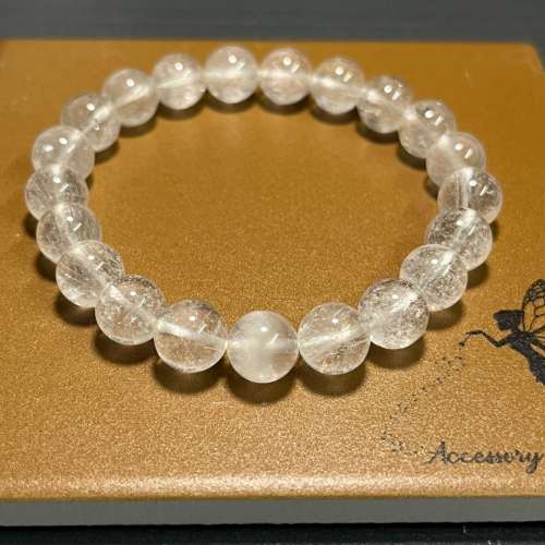 (不設面交)白兔毛水晶手鏈 White Rutilated Quartz Bracelet