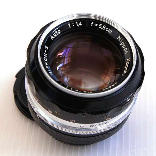 Nikon 5.8cm 58mm F1.4 * PAT PEND * Nippon Kogaku Nikkor S Auto Non-AI mount