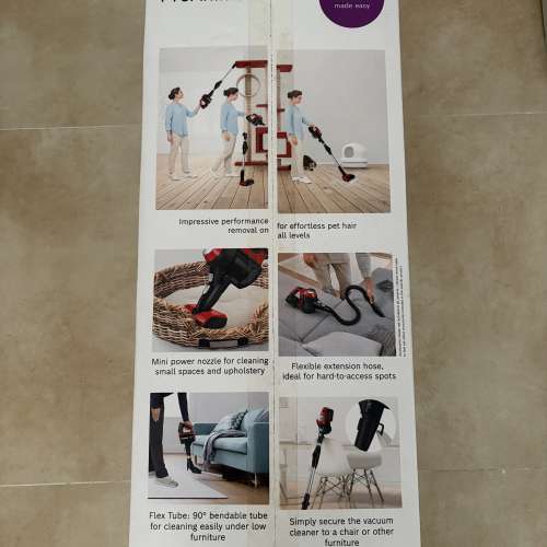 Bosch BCS71PETGB Unlimited 7 ProAnimal 充電式吸塵機 (紅色)