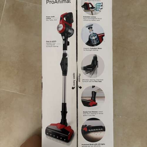 Bosch BCS71PETGB Unlimited 7 ProAnimal 充電式吸塵機 (紅色)