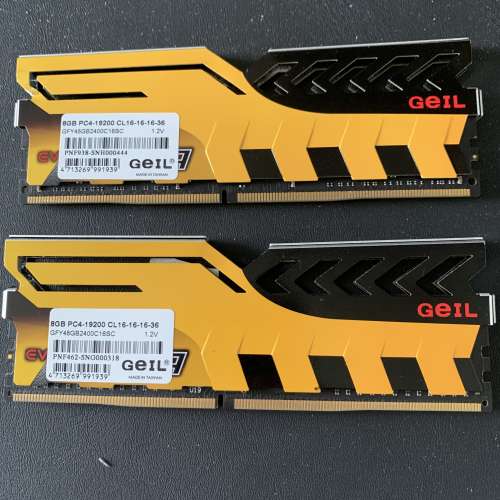 GeIL DDR4 RAM 16GB 2x8GB 2400MHz