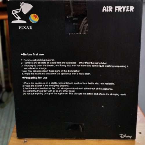 DISNEY 氣炸鍋 只試用過一次 近全新香港大學站交收