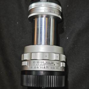 leica Leitz 徠卡 9cm f4 90/4 ELMAR for M Mount 11631 Year 1955 功能全正常 鏡片...