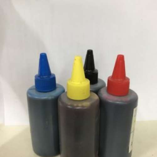 全新  4支 100ml 打印機墨水 , 加 針一支