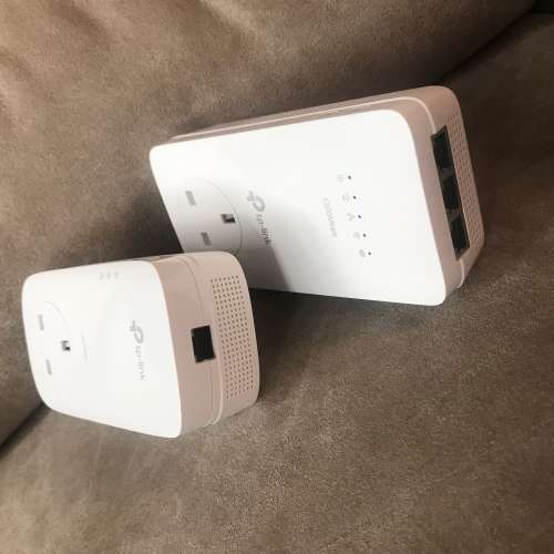 💻 TP-LINK AV1300 2pc Set Gigabit HomePlug USED 電力線網路橋接器 2件套 無線 電...