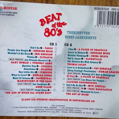 BEATS OF THE 80`S 2CD