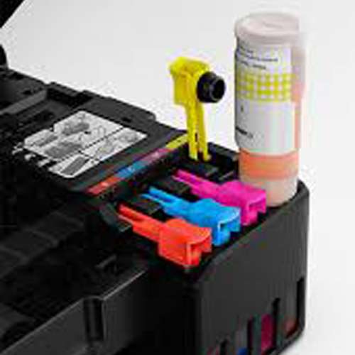 新款少用機性能良好2個墨盒6色入滿墨水合職業出稿出圖Canon G670 A4加墨式多合一打...