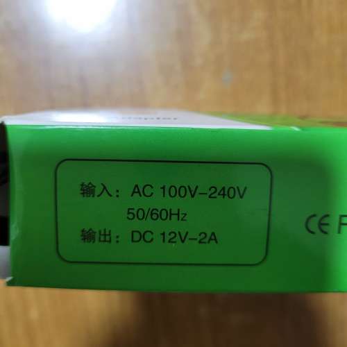 Dc12v  2A  電源變壓火牛一個，全新