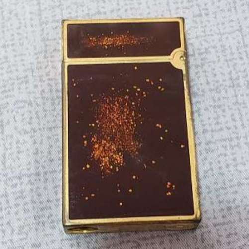 原裝都彭S.T.Dupont 大黑金沙大機加鑽石刷 打火機收藏品