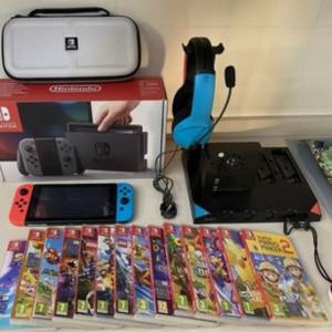 Nintendo Switch Super Full Set And Accessories!
