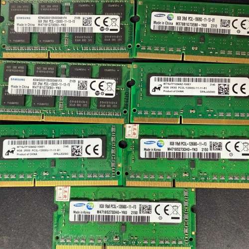 notebook三星海力士鎂光筆記本8g ddr3内存 ram