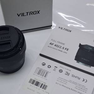 Viltrox AF 40mm f/2.5 FE 全片幅自動對焦鏡頭