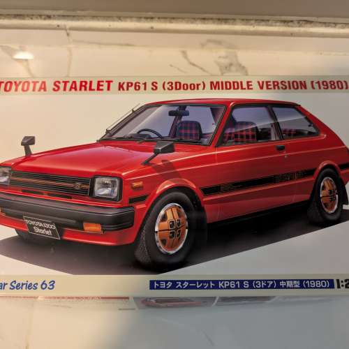 1：24 模型 長谷川 hasegawa Toyota starlet kp61s 1980 中期型 豐田 小福星 非cel...