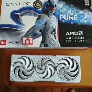 Sapphire Pure RX 9070 XT 16GB 白色