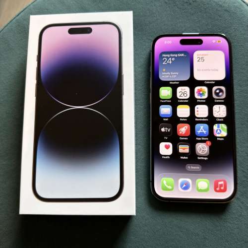 iPhone 14 Pro 512GB 紫色 無花