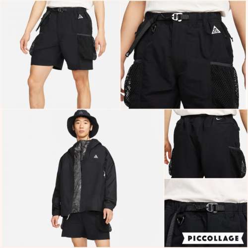 NIKE ACG SNOWGRASS CARGO黑短褲/new balance Fresh Foam X More v4 跑步 越野跑和...