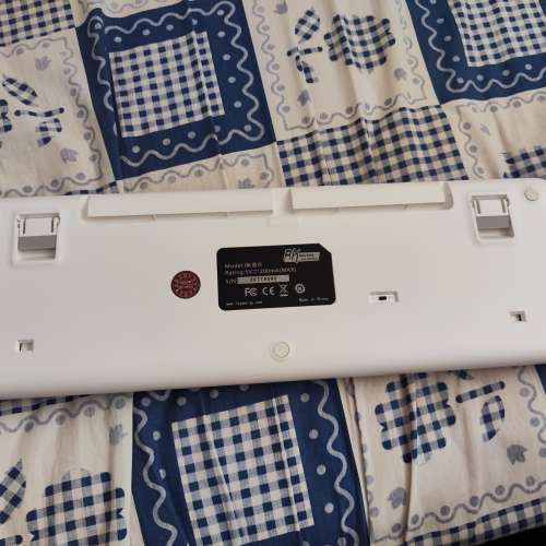 [N鍵壞 當零件賣]RK Royal Kludge圓點 - 銀色白光茶軸三模熱插拔版