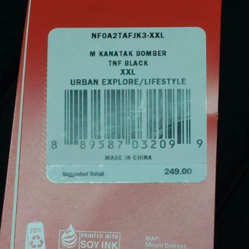 [全新 未拆牌]The Norton Face 羽絨 沒有拆牌 全新 XXL 碼