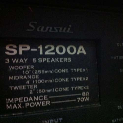 SANSUI SP-1200A Speaker (Collectible) USED 山水喇叭音箱 收藏品