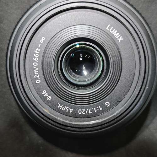 Panasonic 20/1.7 M43 松下 樂聲 20mm 20 99%new 鏡片冇花冇霉 功能全正常  冇盒冇...