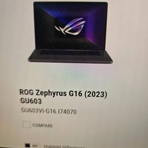 Ausu ROG Zephyrus Gu603