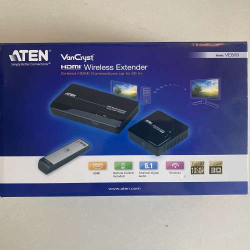 ATEN VanCryst HDMI 無線延伸器 VE809