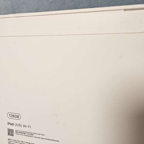 Apple iPad A16 wifi 126 GB silver