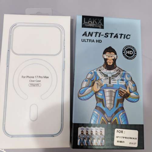 iPhone 17pro max 全新手機套及屏貼