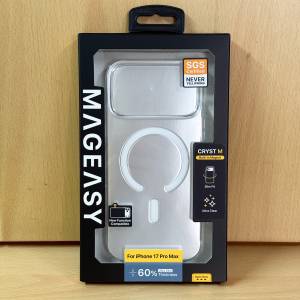 全新正版 美國 MagEasy Cryst M Case 高透版 for iPhone 17 Pro MAX 超薄 透明MagS...