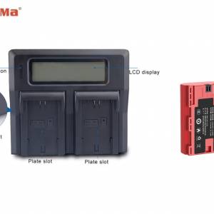 KINGMA LP-E6NH  Battery Pack With DC-LCD--LPE6 AC Dual Charger 代用鋰電池連雙...