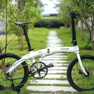 2025 新款 CAMP P10 10速碟剎20吋折叠車 送水架前後蛙燈叮叮