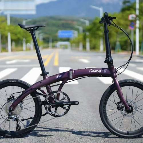 2025 新款 CAMP P10 10速碟剎20吋折叠車 送水架前後蛙燈叮叮
