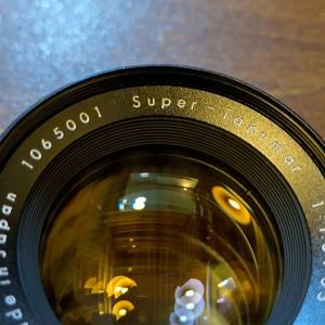 Pentax Super Takumar 55mm f1.8 （早期無輻射版）