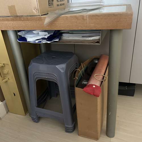 Glass top Desk書枱