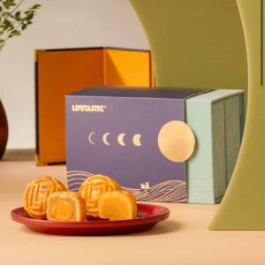 (全新現貨)Lifetastic 滿月伴兔 蛋黄白蓮蓉 奶黃 月餅禮盒