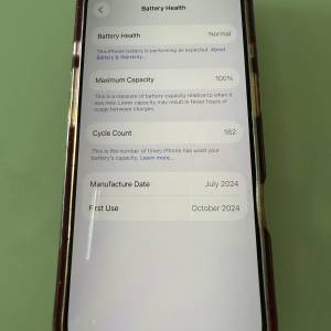 Iphone 16 Pro Desert Titanium - 100% 電池健康 及雙咭槽