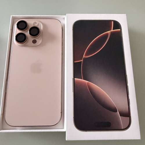 Iphone 16 Pro Desert Titanium 256G- 100% 電池健康 及雙咭槽