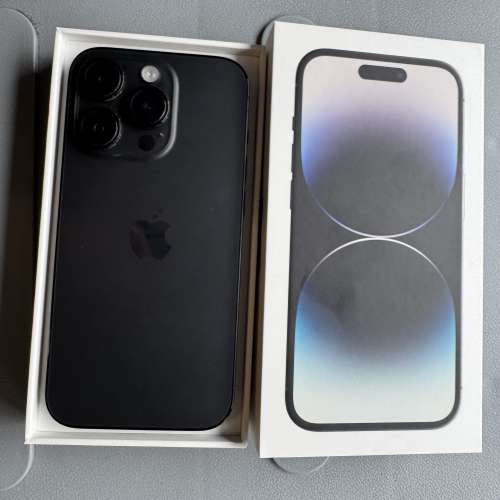 iPhone 14pro 256gb,港行黑色雙卡，電池健康度89，所有原裝，所有功能正常，全套齊...