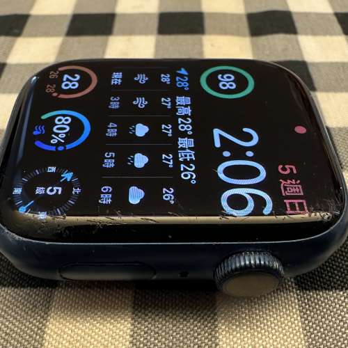 Apple Watch Series 7 45mm 深藍色 行貨 90%新 只玻璃邊位有花痕（圖3）操作和功能...