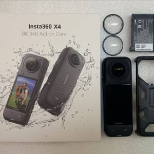 [觀塘實體店] 二手 Insta360 X4 (連控溫握套) 行貨保養到25年11月 *S72294* | Inst...