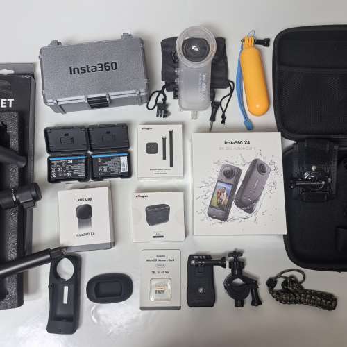 Insta360 X4 全景相機(全新末折包裝盒）(潛水殼全新、連遙控器/運動相機/Action Ca...