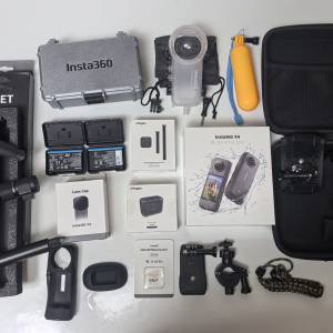 Insta360 X4 全景相機(全新末折包裝盒）(潛水殼全新、連遙控器/運動相機/Action Ca...