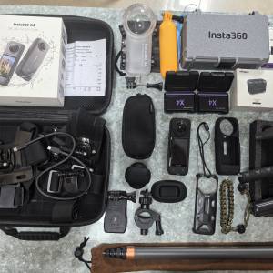 Insta360 X4 全景相機(有單據行貨、有保養至2025年12月)99%超新(潛水殼全新、連遙...