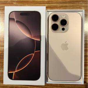 iPhone 16pro 256gb，港行雙卡，金色鈦金屬，3月份在apple更換的官換機，電池健康度...