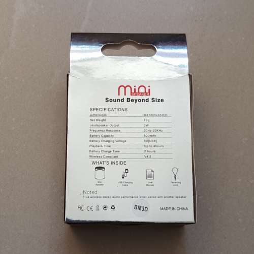 Bluetooth MIni Speaker 小型無線藍牙喇叭