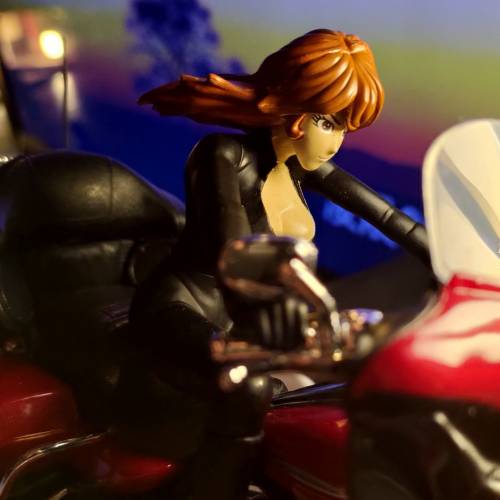 Diy正版 LUPIN the Third 峰不二子 みねふじこ 人偶配紅色正版1：12 Harley Davidso...