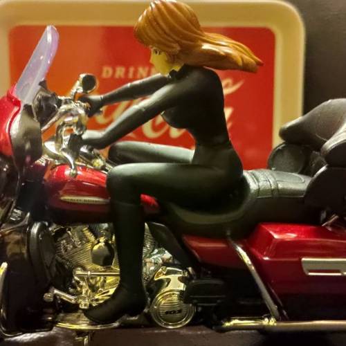 Diy正版 LUPIN the Third 峰不二子 みねふじこ 人偶配紅色正版1：12 Harley Davidso...