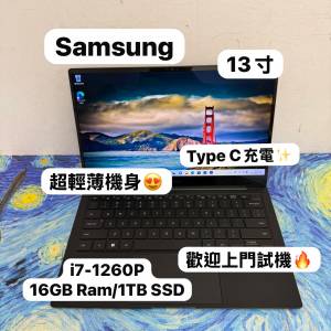 (超輕薄三星文書機🔥）Samsung Galaxy i7-1260P/16GB Ram/128,256,512GB,1TB SSD超...