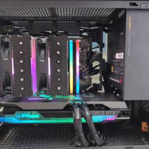 i5 13600KF ASUS B760M-A Team Delta 32GB 1TB SSD M.2 ZOTAC 3080 顯示卡 ROG 1000W