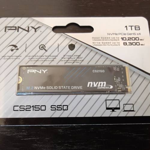 全新未開 PNY CS2150 1TB Gen5 NVMe PCIe SSD